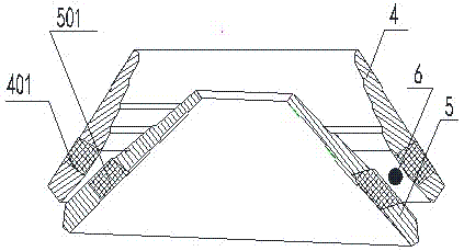 Super wear-resistant antiwear fixed sleeve of sand-making rolling-compaction port of conical sand-making machine and forming method thereof