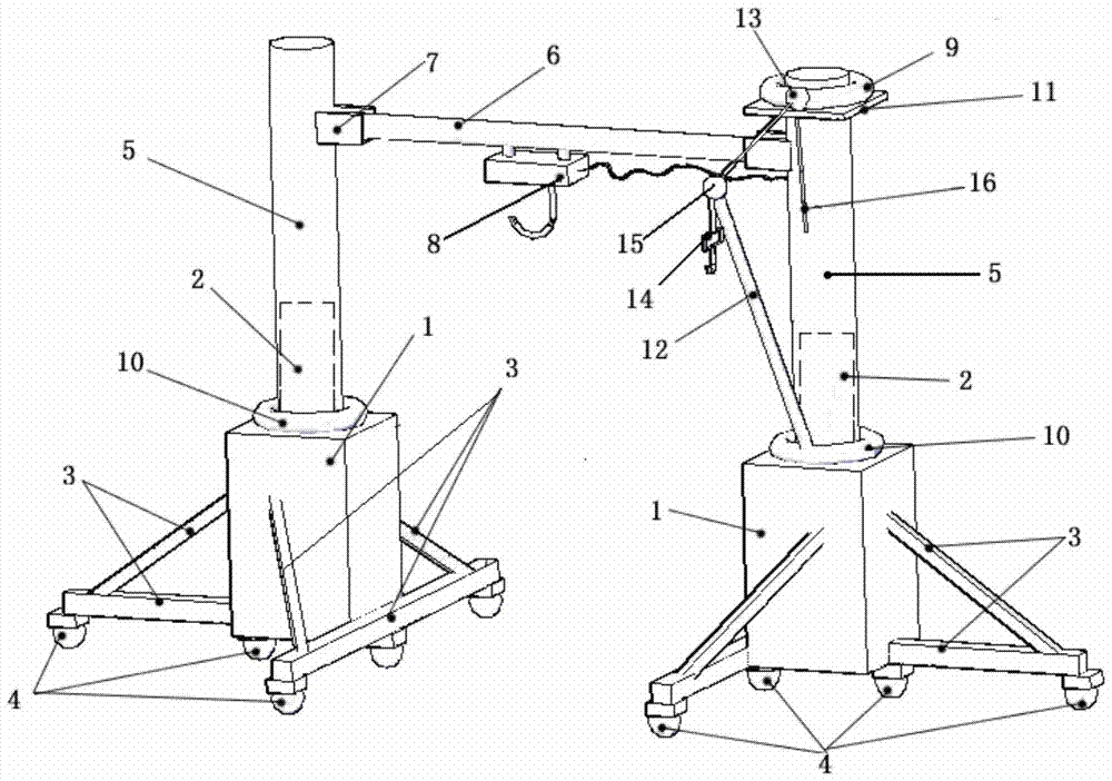 Mobile hoisting and transporting equipment and method