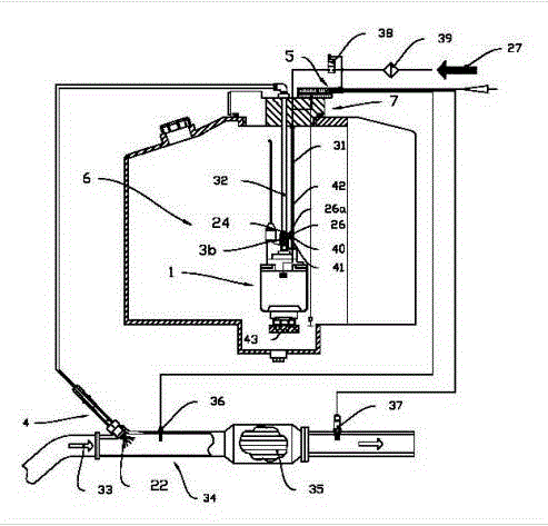 Gas-assisted atomized liquid metering jet apparatus
