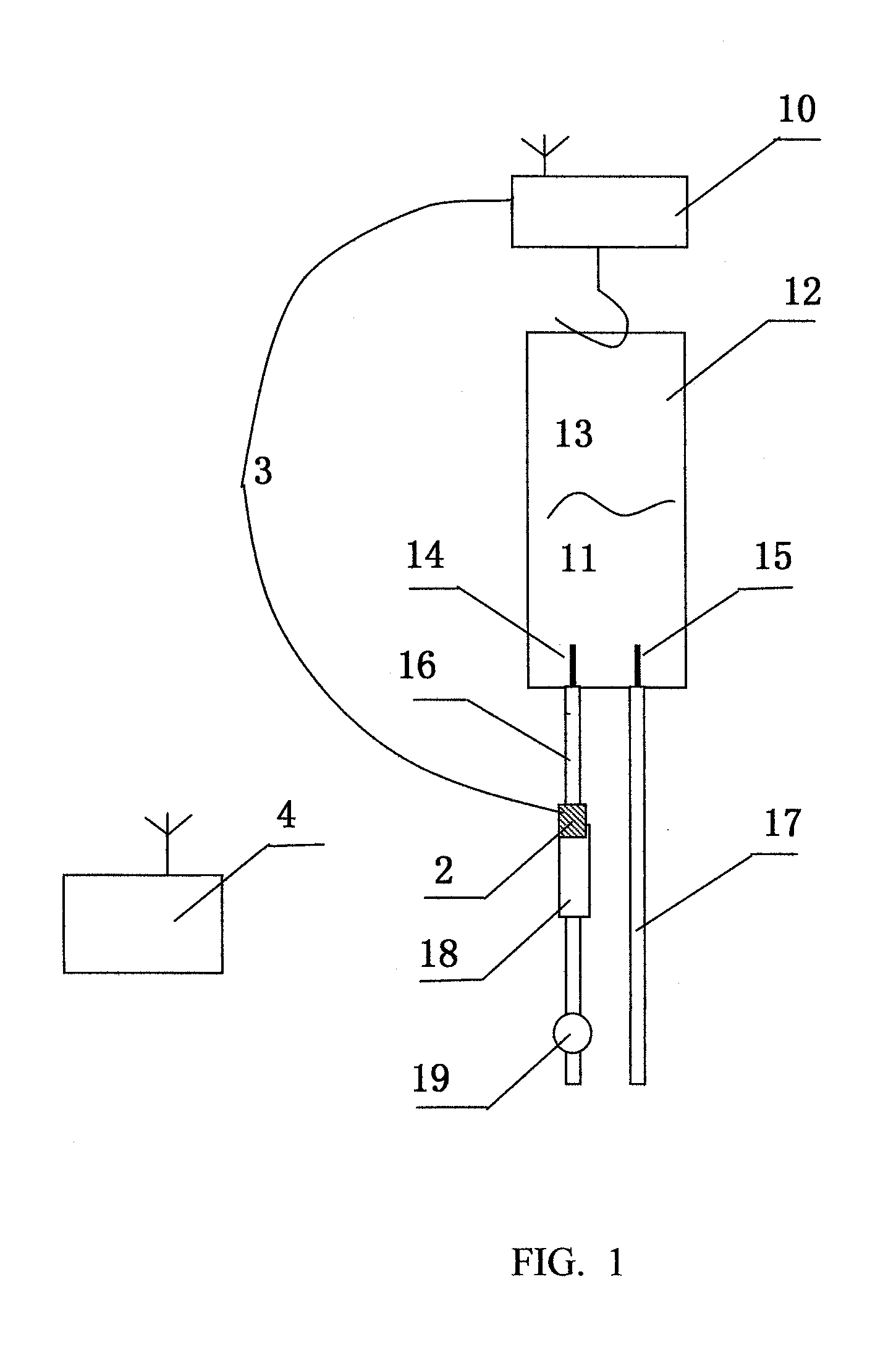 Method for Determining the Empty State of an IV Bottle in an IV Infusion Monitoring Device