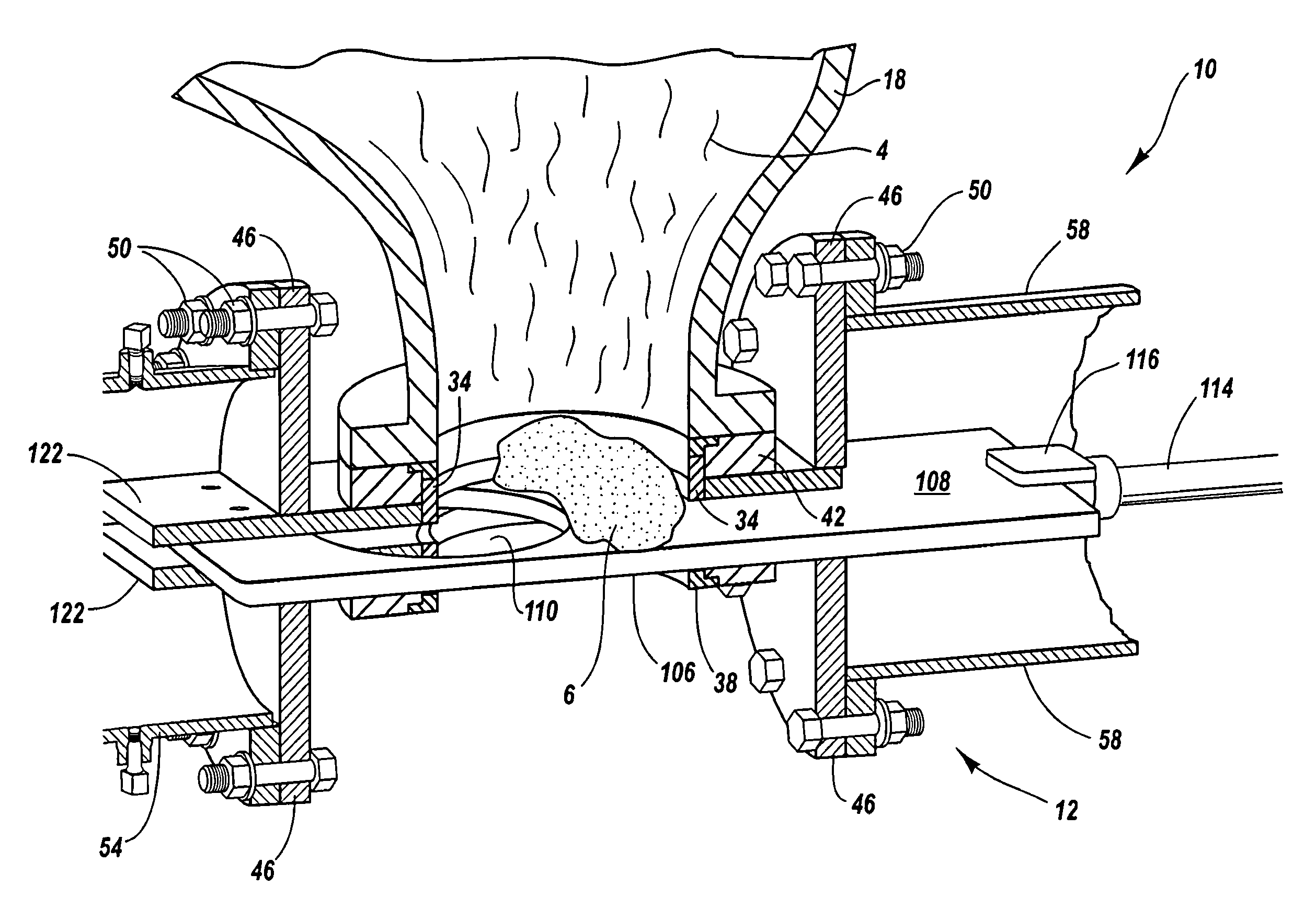 Coke drum bottom de-heading system