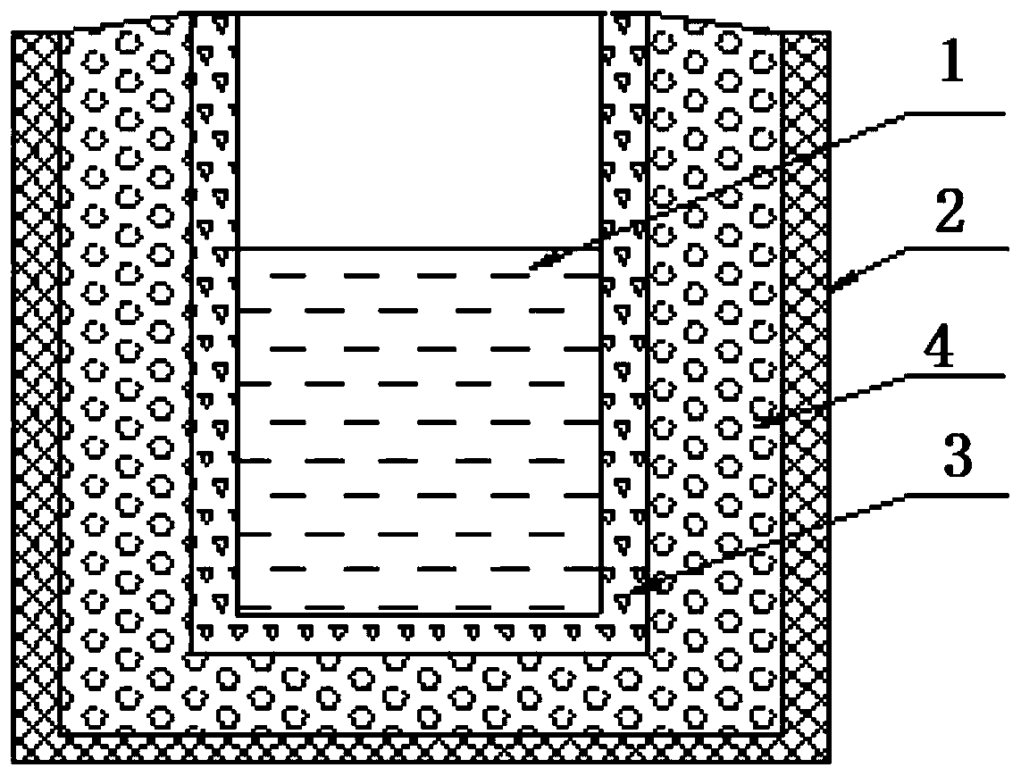 Casting molten metal smelting system and a mounting method thereof