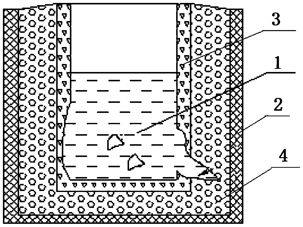 Casting molten metal smelting system and a mounting method thereof