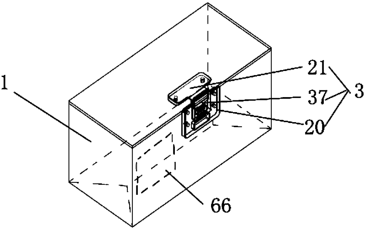 Lock catch device for packaging box