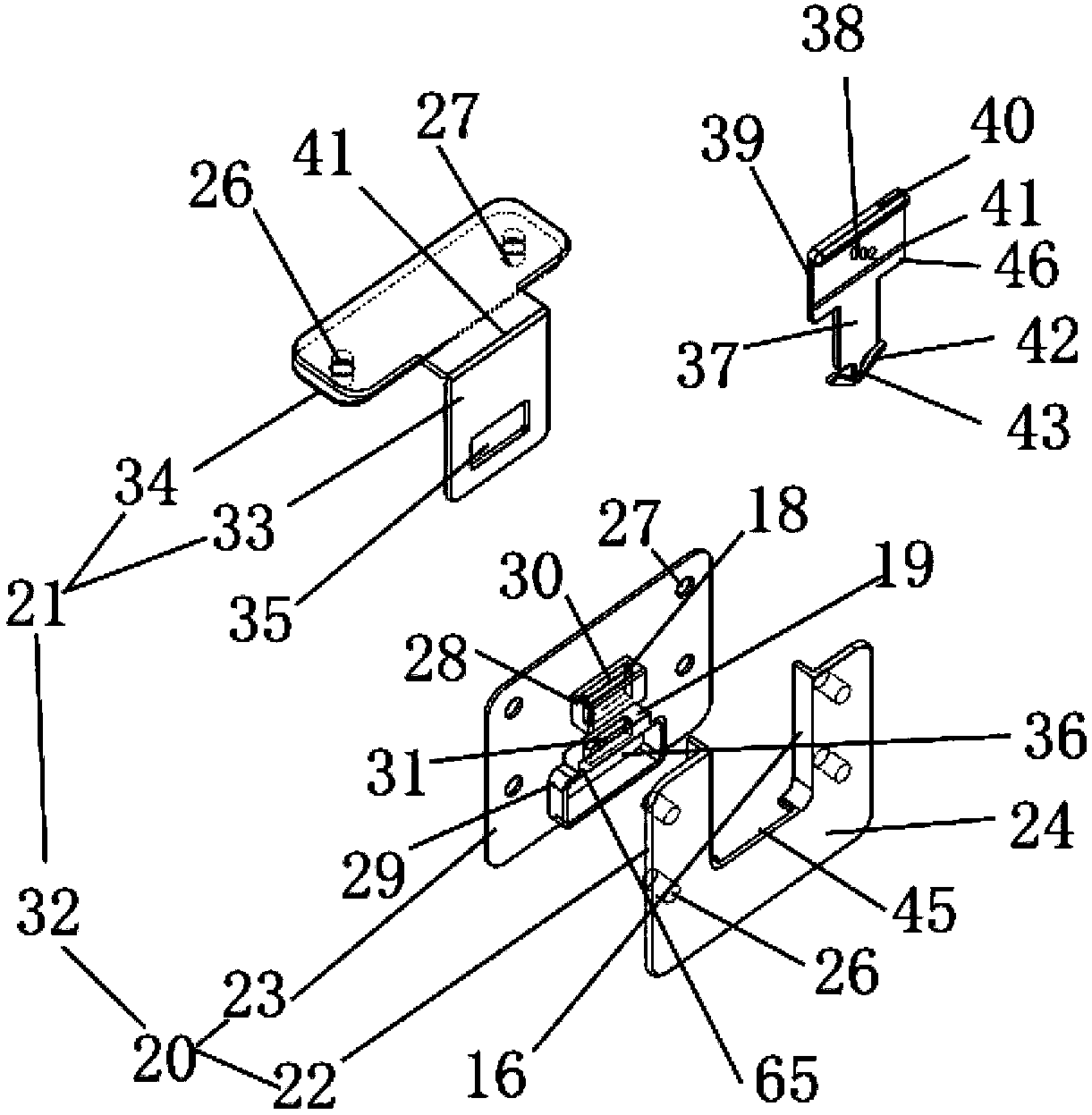 Lock catch device for packaging box