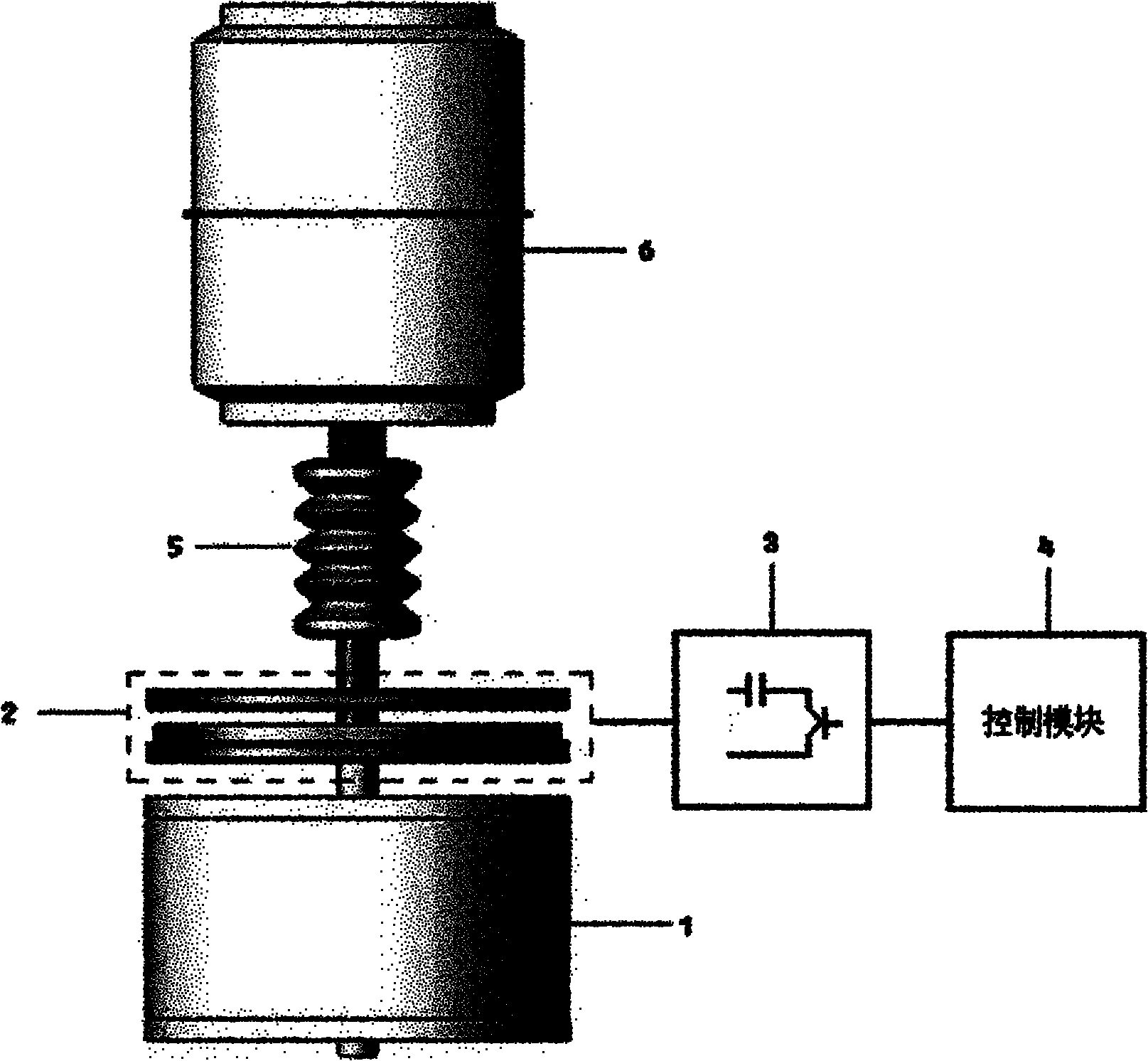 Anti-hopping vacuum contactor of high-speed frame-type repulsion mechanism