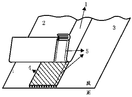 Method for sealing front facing of lining-free female suit in closed manner