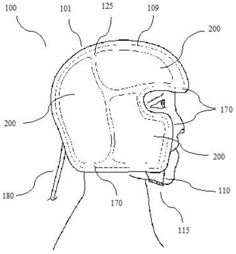 Device for treating brain diseases based on pulse semiconductor laser external irradiation technology
