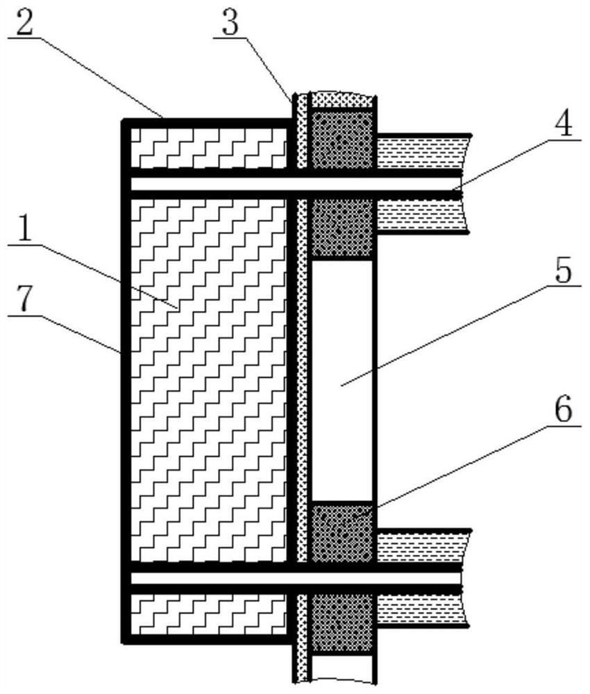 Building glass curtain wall outer wall landscape green plant planting structure