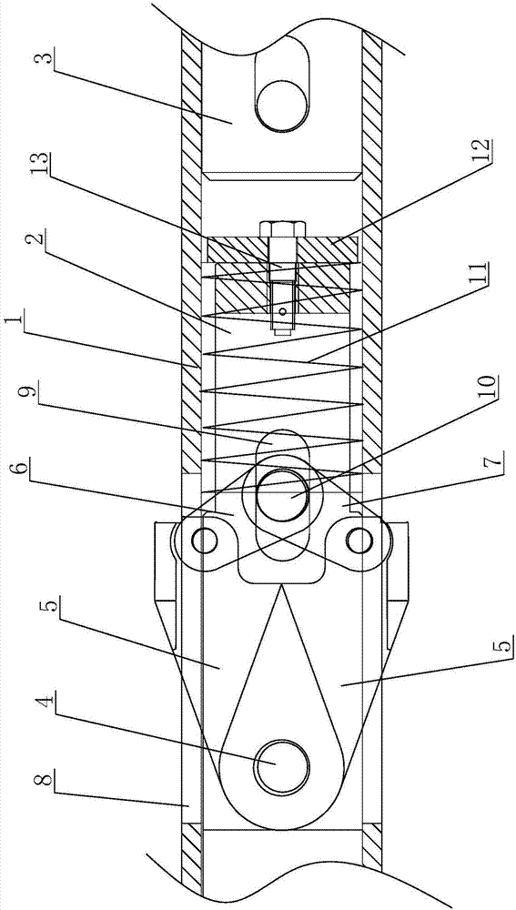 Elastic clamping mechanism for coring drilling tool