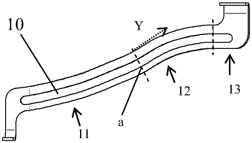 Vehicle flexible shaft fixing structure and vehicle