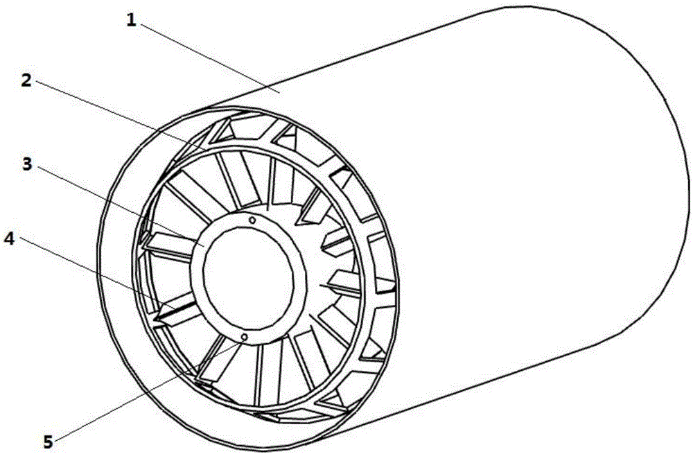 Integrated afterburner with double oil-way injection and strut jet flows