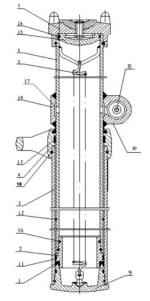 Nickel-titanium alloy web membrane technology of single hydraulic prop for mine