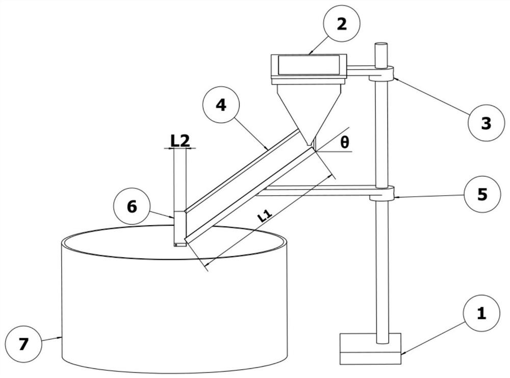 Device for removing irregular particles in spherical powder and removing method for same