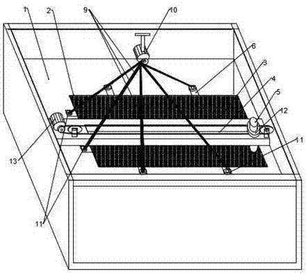 Display suspended ceiling with rotation angle capable of being adjusted