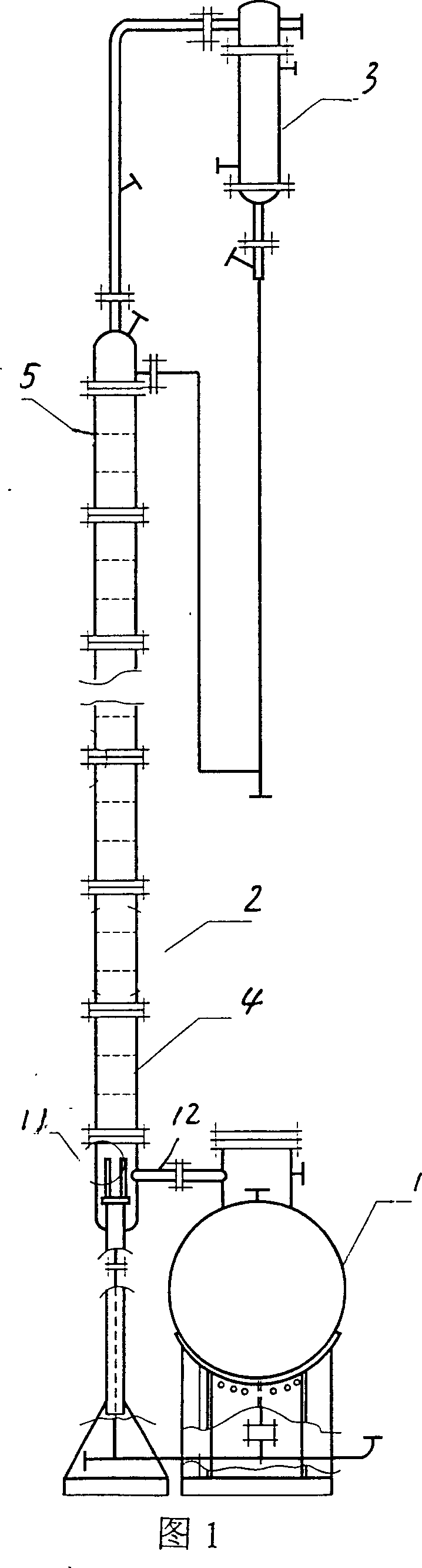 Column-hole type rectification tower