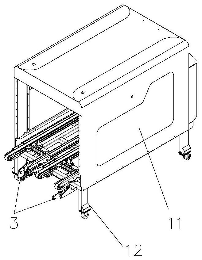 A hand-automatic integrated flower basket silo transmission system and control method