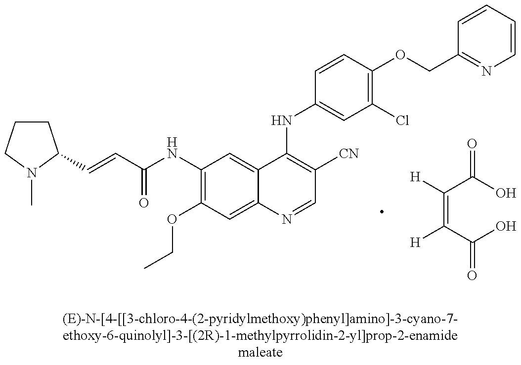 Pharmaceutically acceptable salt of (e)-n-[4-[[3-chloro-4-(2-pyridylmethoxy)phenyl]amino]-3-cyano-7-ethoxy-6-quinolyl]-3-[(2R)-1-methylpyrrolidin-2-yl]prop-2-enamide, preparation method thereof, and medical use thereof