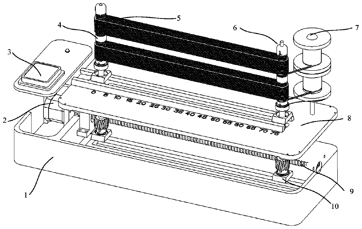 A semi-automatic thread cutting device