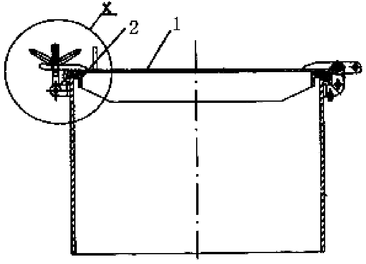 Hatch cover provided with modified rubber seal ring