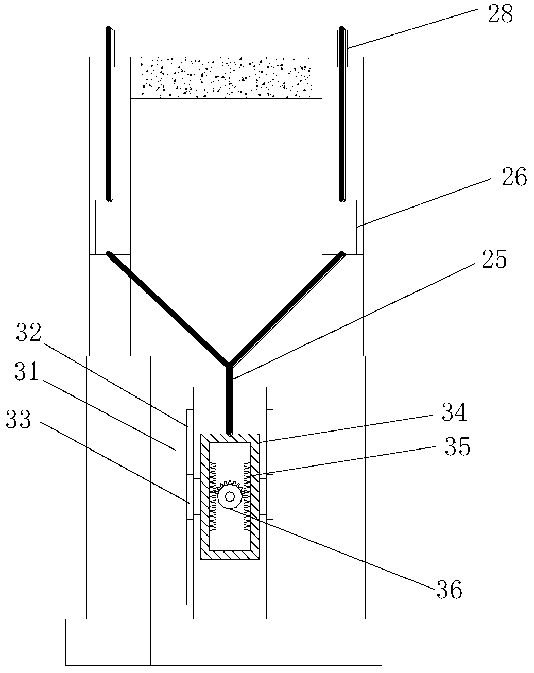 Multi-angle-adjustable vertical rapid paint brushing device