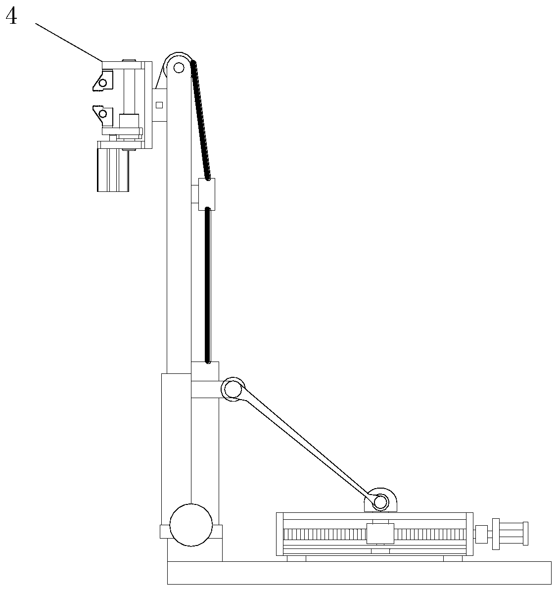 Multi-angle-adjustable vertical rapid paint brushing device