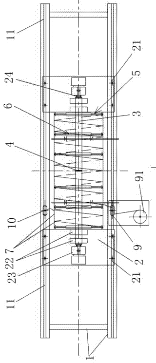 Half-shaft separation-type reinforcement cage making equipment and use method