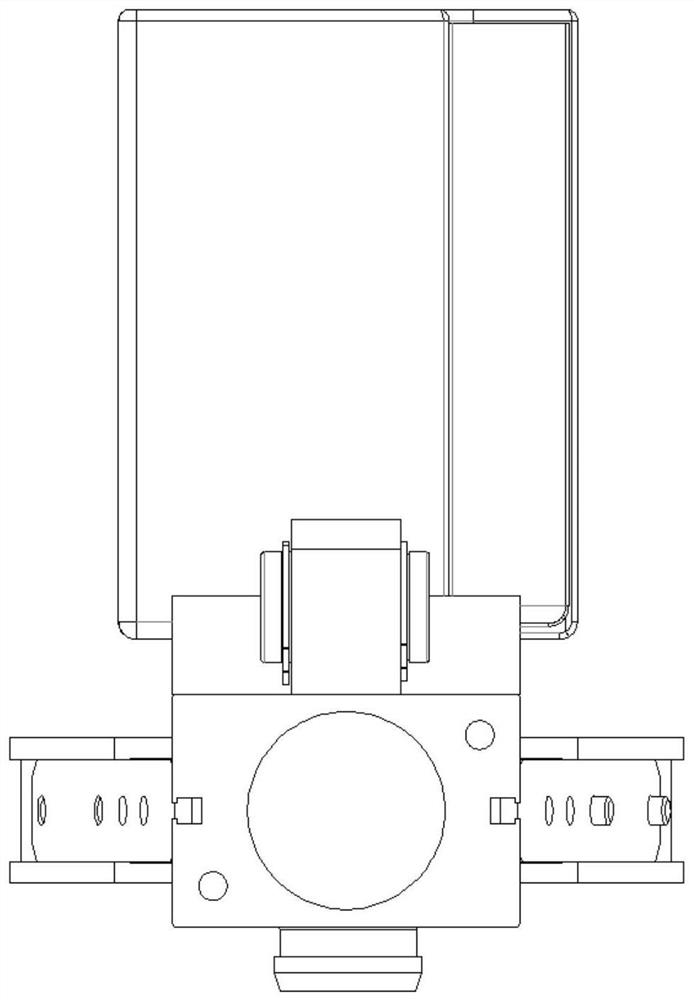 Bottle overturning mechanical arm of bottle washing machine