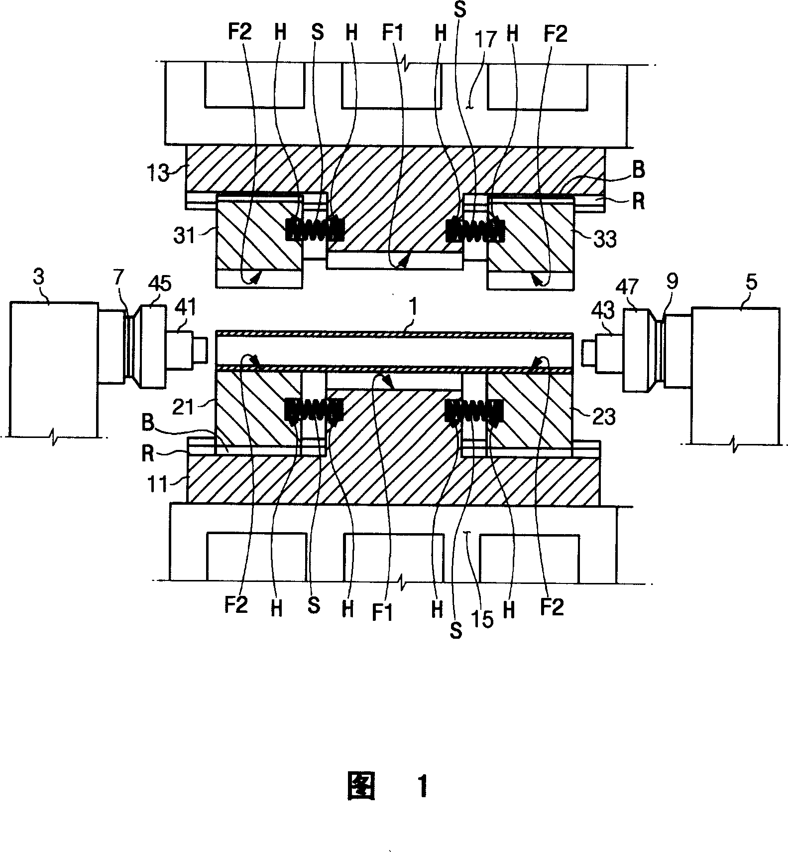 Hydraulic forming press system and press method thereof