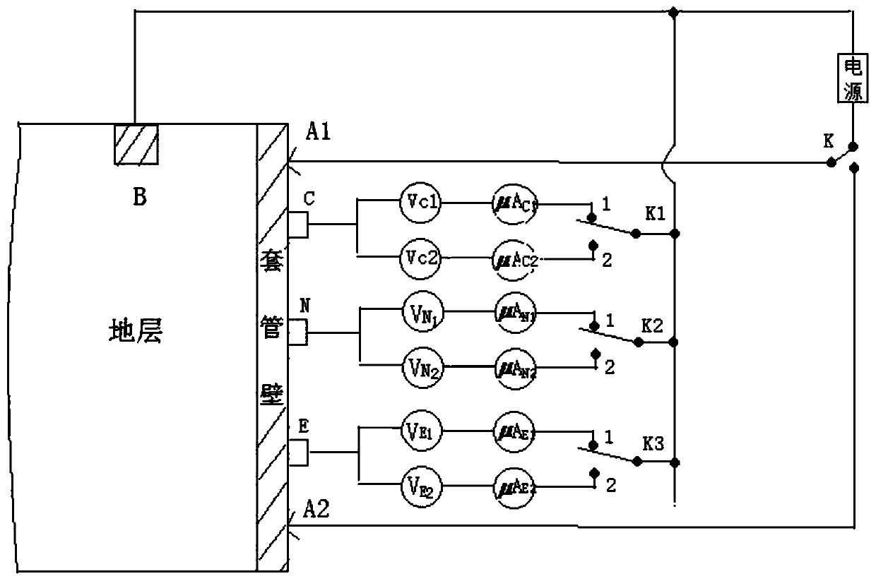 Electrode Measurement Affects Automatic Correction Through-casing Resistivity Logging Method and Device