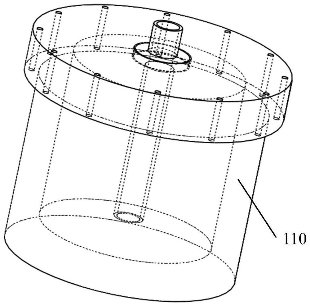 A casting and forging integrated device adopting toggle link mold clamping structure