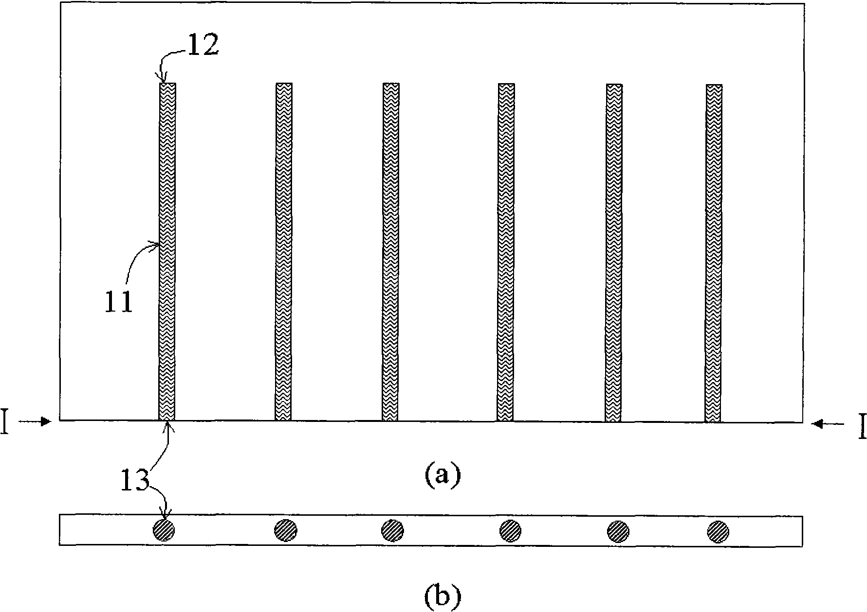 Microflow distribution device, manufacturing method and application thereof