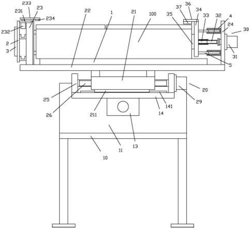 A refrigerator processing device with an automatic turning mechanism