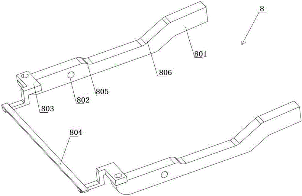 Glue dispensing device of head rope machine