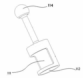 Engine valve locking piece assembling and disassembling tool