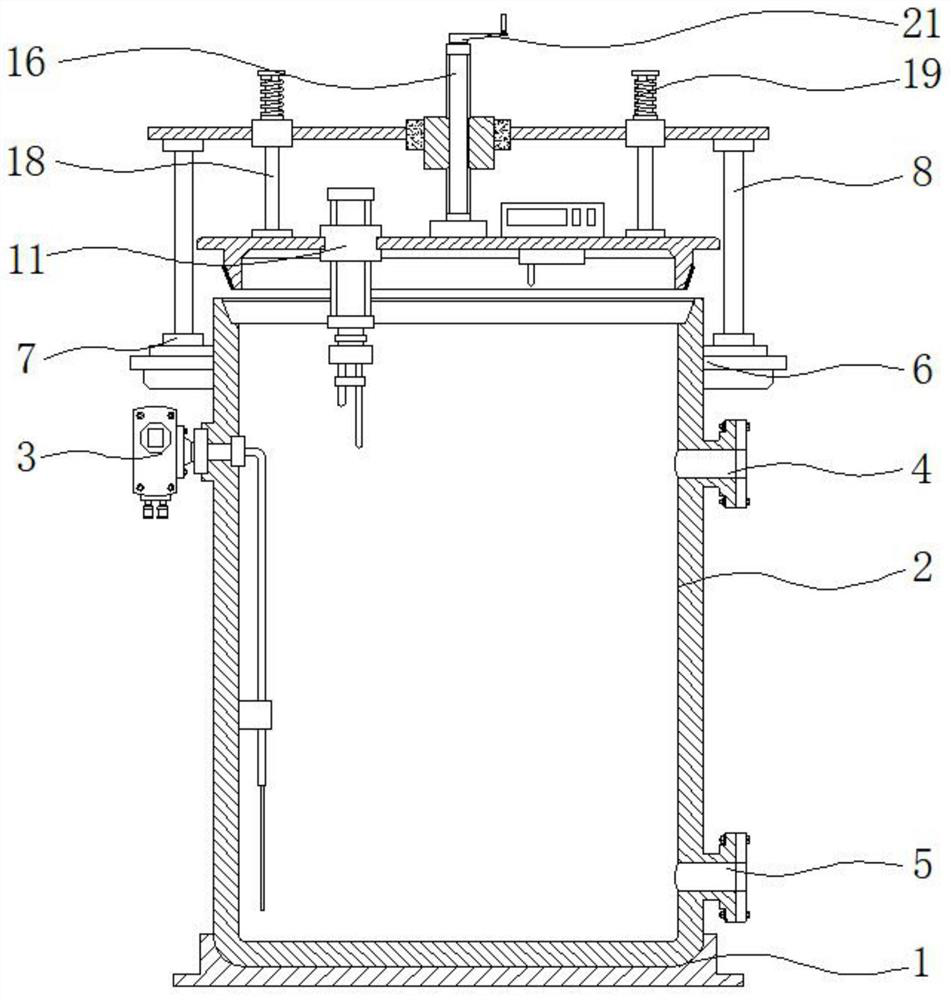 Non-contact liquid level detection device