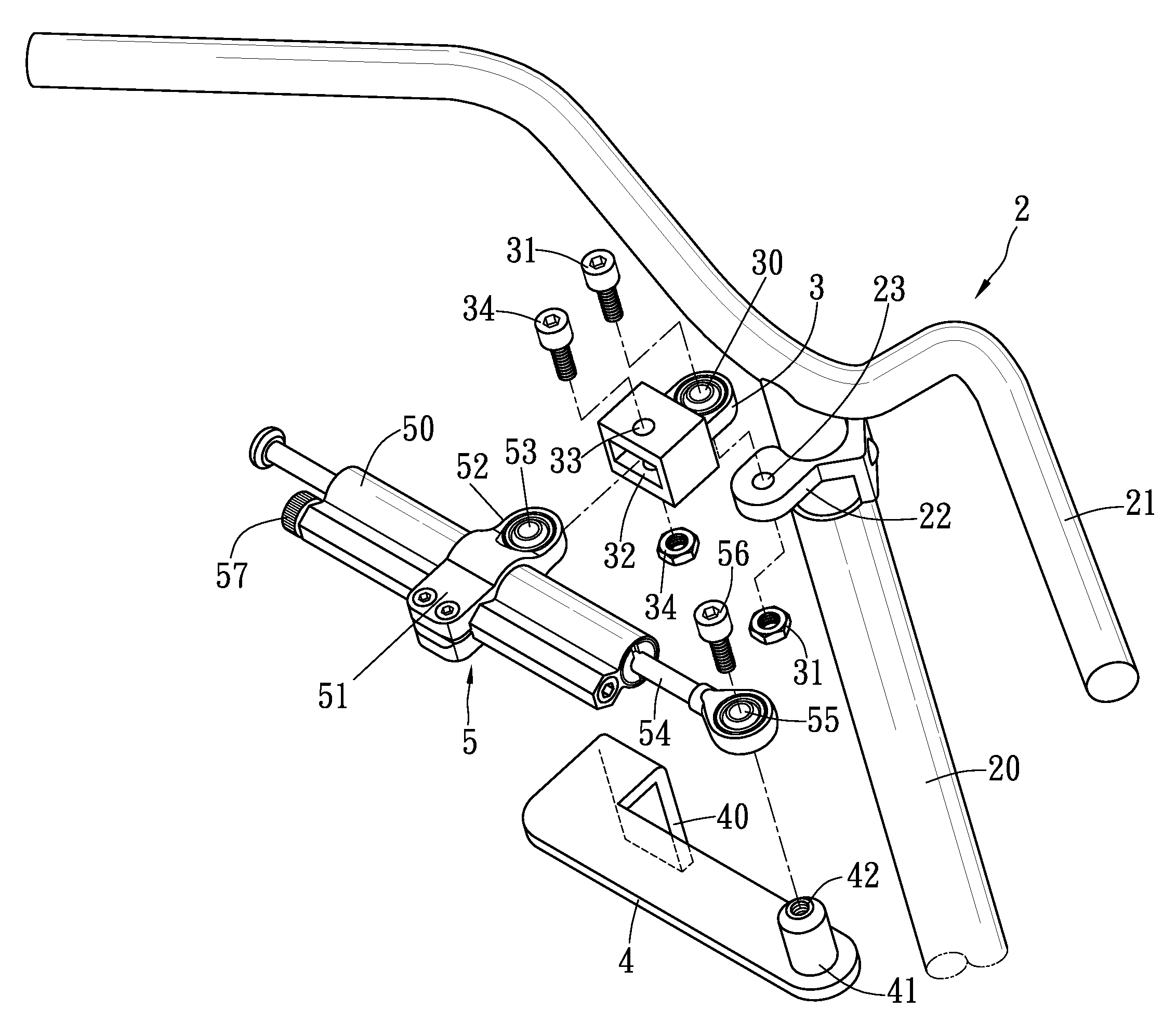 Motorcycle swing-preventing device