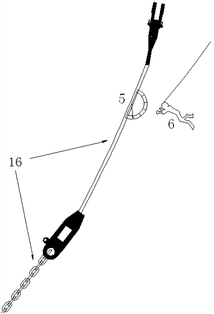Single point anchor leg relaxation processing method