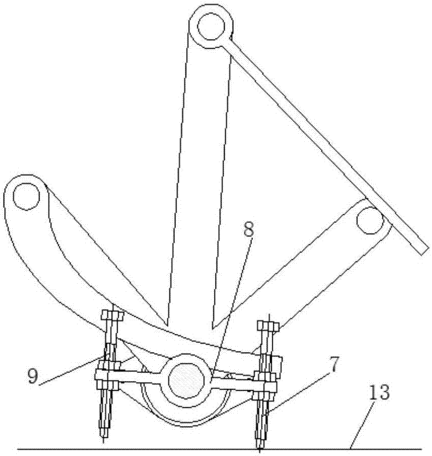 Oscillating overturning device for symmetrical parts of autobody