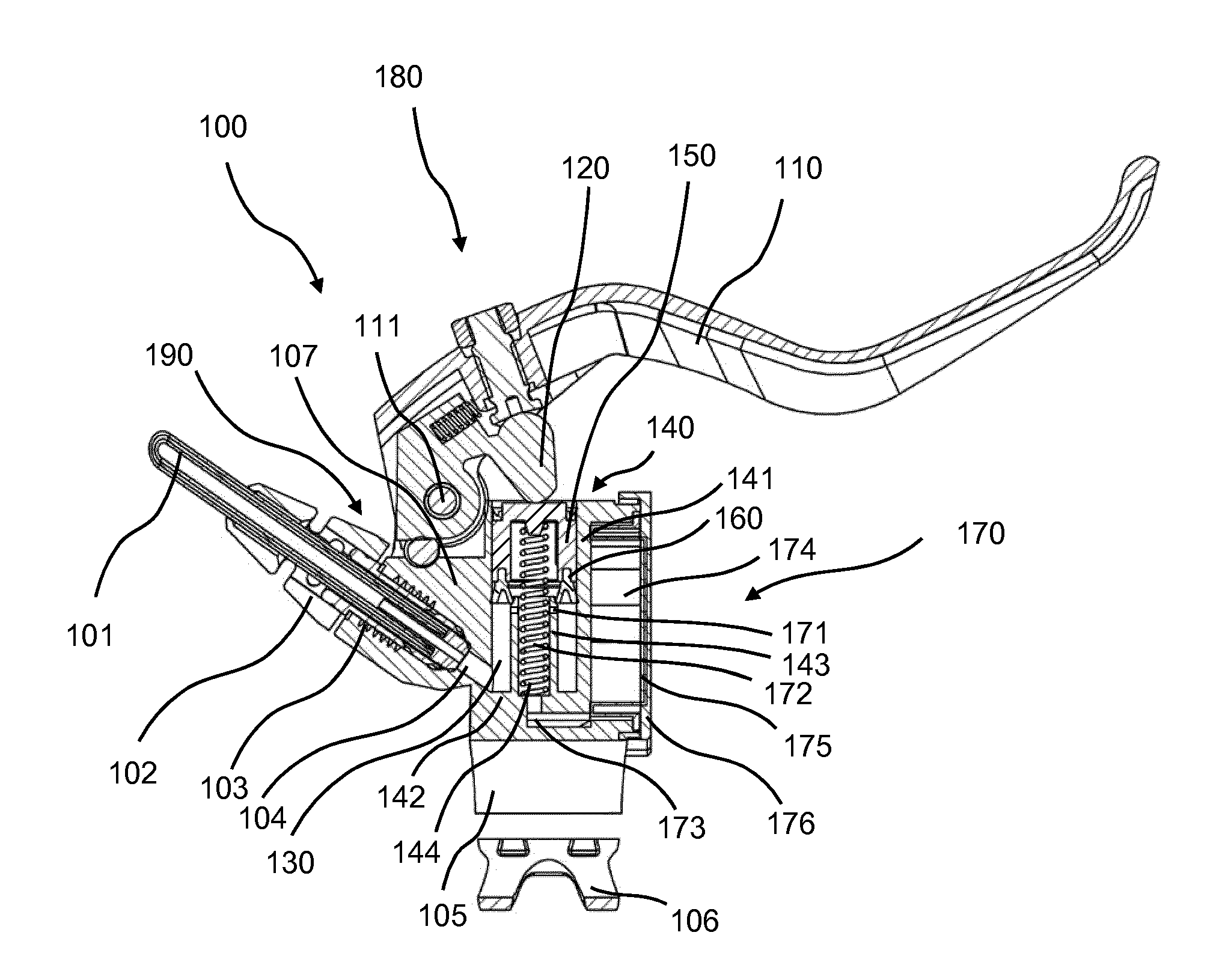 Master Cylinder Device for a Hydraulic Disk Brake