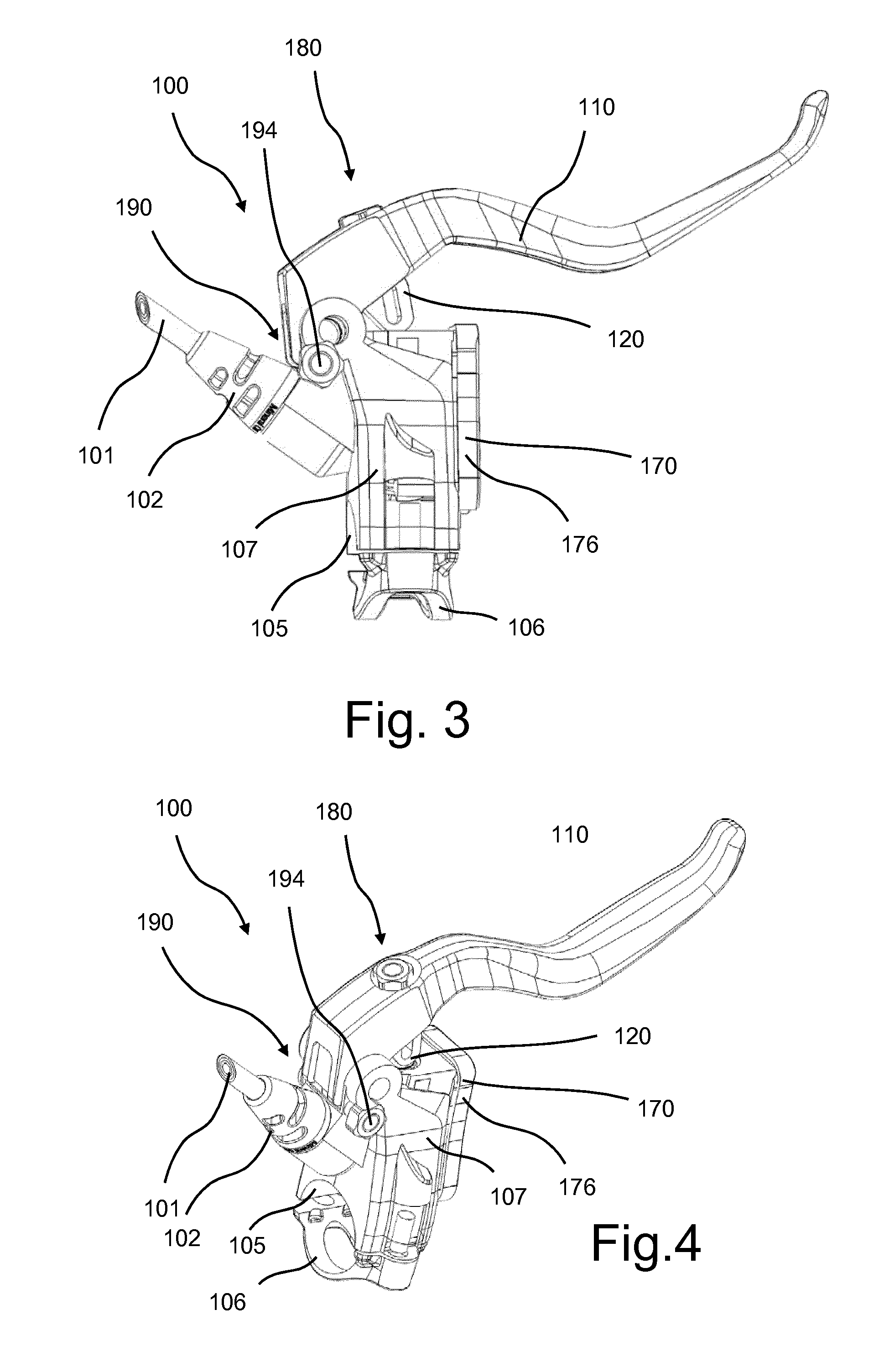 Master Cylinder Device for a Hydraulic Disk Brake
