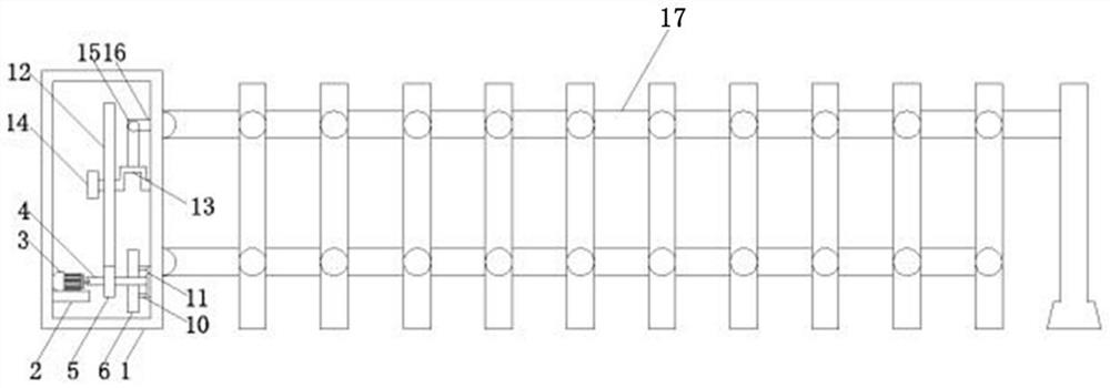 A driving guardrail that can automatically prevent uncontrolled falling