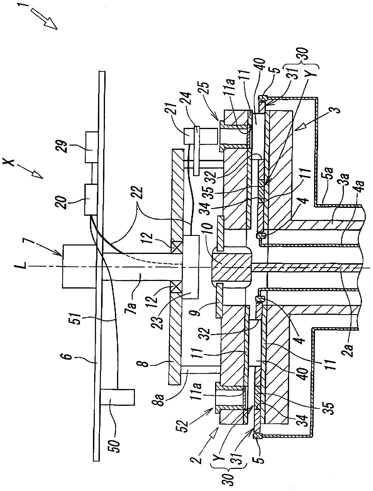 Surface grinding device and planetary wheel