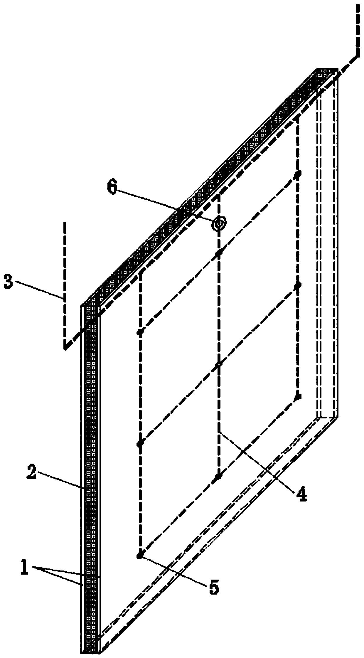 A kind of building firewall with active fire protection system and its construction method