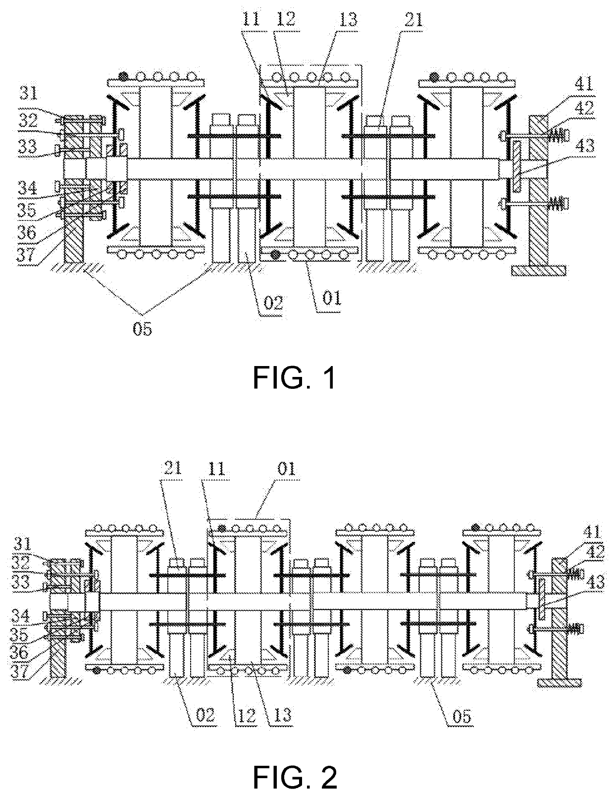 Device for cage jamming buffer of large-tonnage hoisting system of ultra-deep shaft
