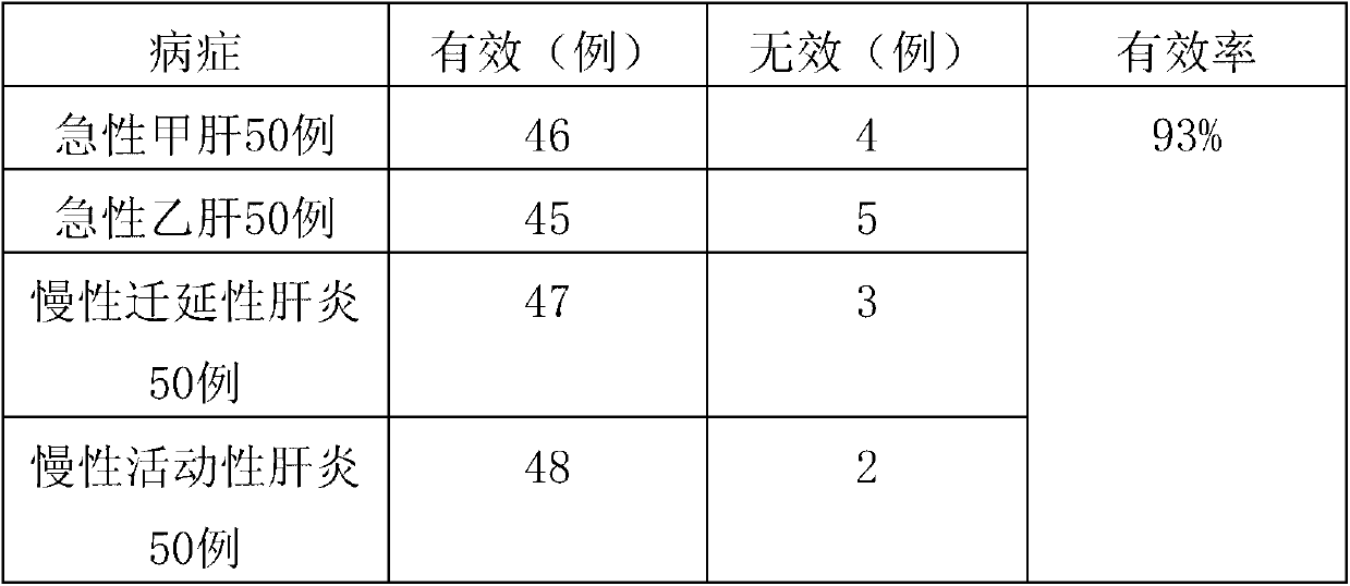 Traditional Chinese medicine composition for treating hepatitis and preparation method thereof