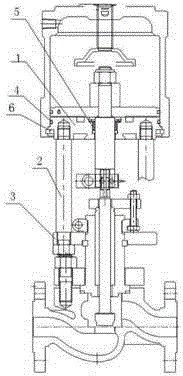 Separable support for control valve