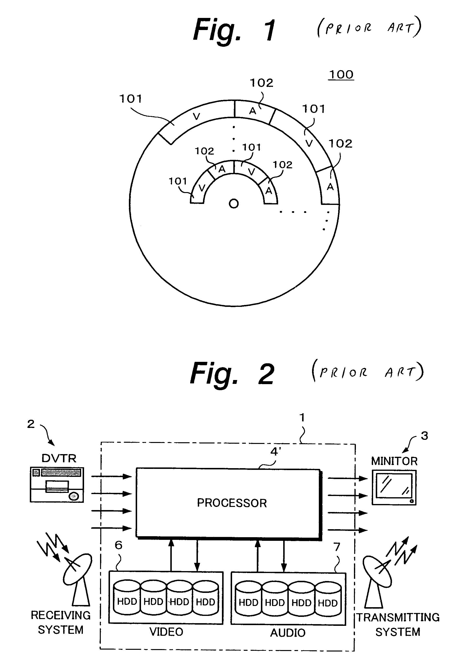 Method and apparatus for storing different types of data on the same storing medium