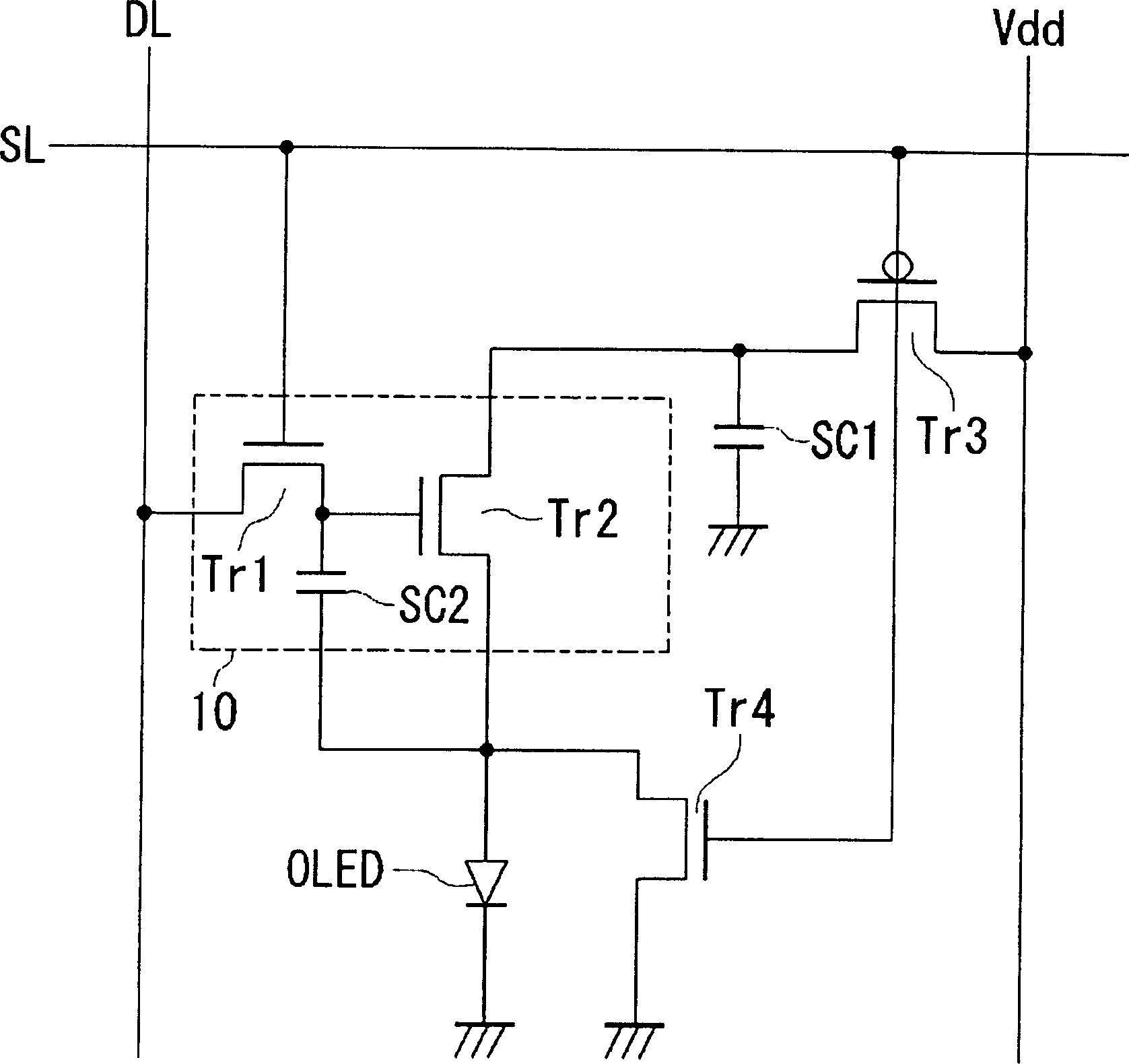Display with function of initializing brightness data of optical elements