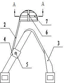 Safety helmet structure of baby carriage